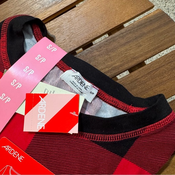 Ardene Plaid Skinny Jogger Pj Set /NWT - Picture 7 of 11